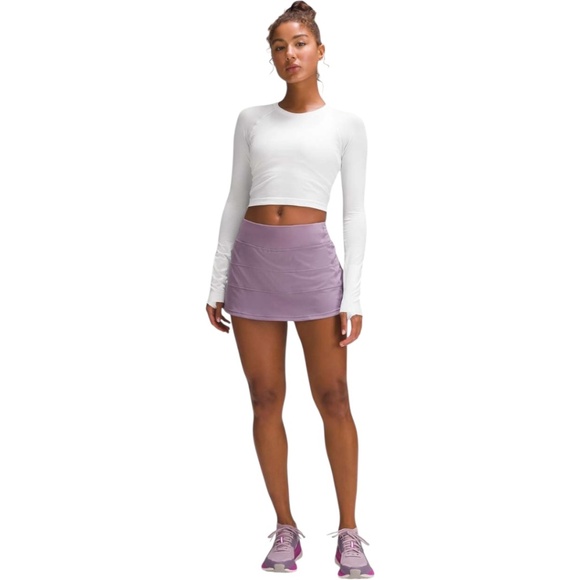 lululemon athletica Tops - Lululemon Swiftly Tech Cropped Long-Sleeve Shirt 2.0 - Bone, Size 2